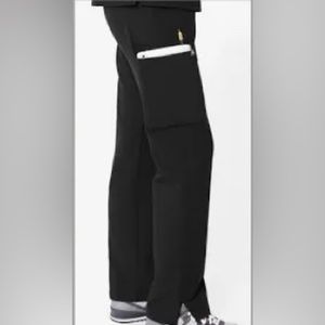 Figs Black Cargo Bottoms